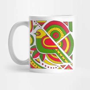 bird motif Mug